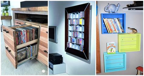 dvd storage ideas inside cabinet